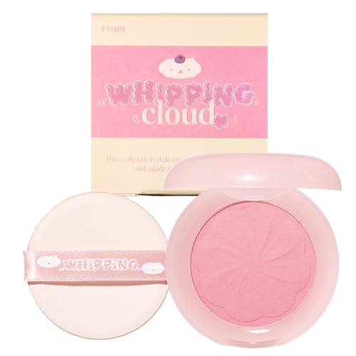 ETUDE [Official Etude] Melting Cheek Pink Whip / With Puff Low Saturation Mousse Cheek Whipping Cloud Collection Cheek Fluffy HOOKKA HOOKKA STUDIO 1 piece