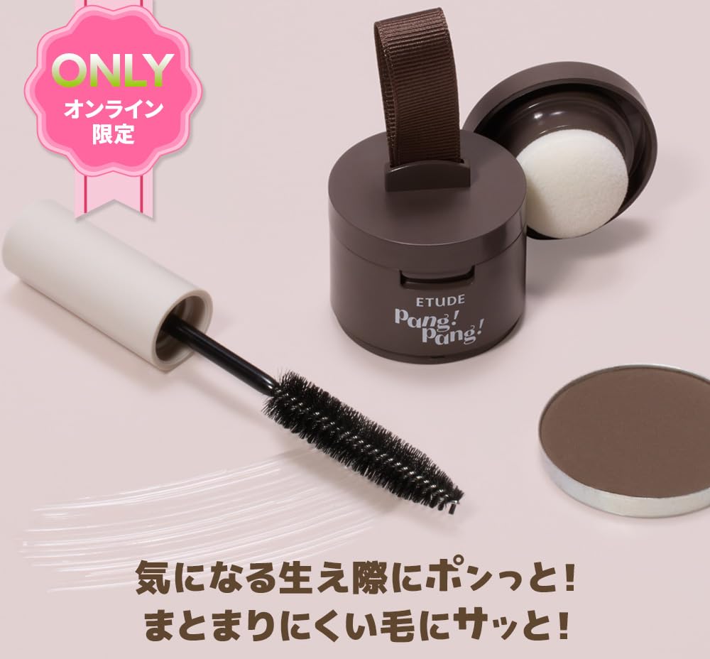 ETUDE Hair Shadow and Fixer Set Dark Brown Waterproof