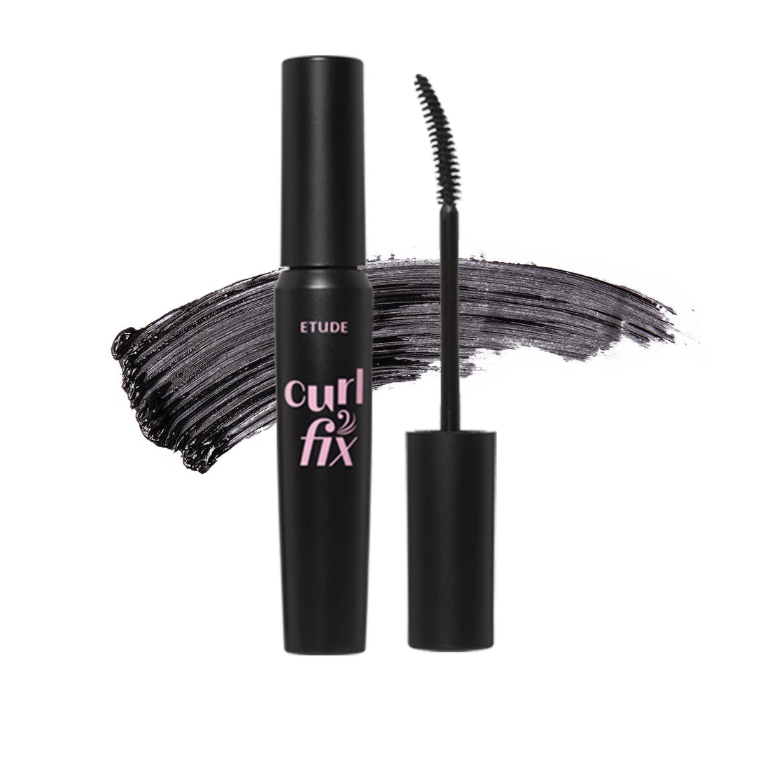ETUDE Curl Fix Mascara, Waterproof Curl Hold, Volume Black, Single Item