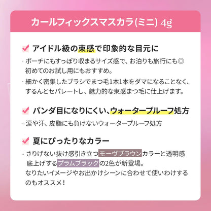 ETUDE Curl Fix Mascara Waterproof Mini Size 4g
