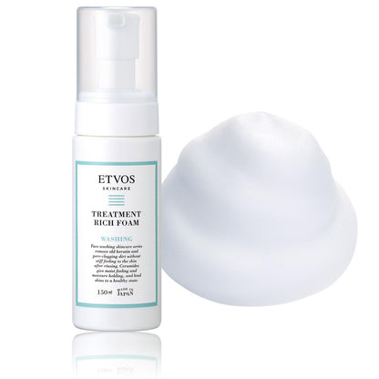 ETVOS Treatment Rich Foam 150ml Gentle Cleansing for Japanese Skincare