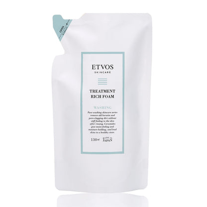 ETVOS Treatment Rich Foam Refill 130ml for Japanese Skincare