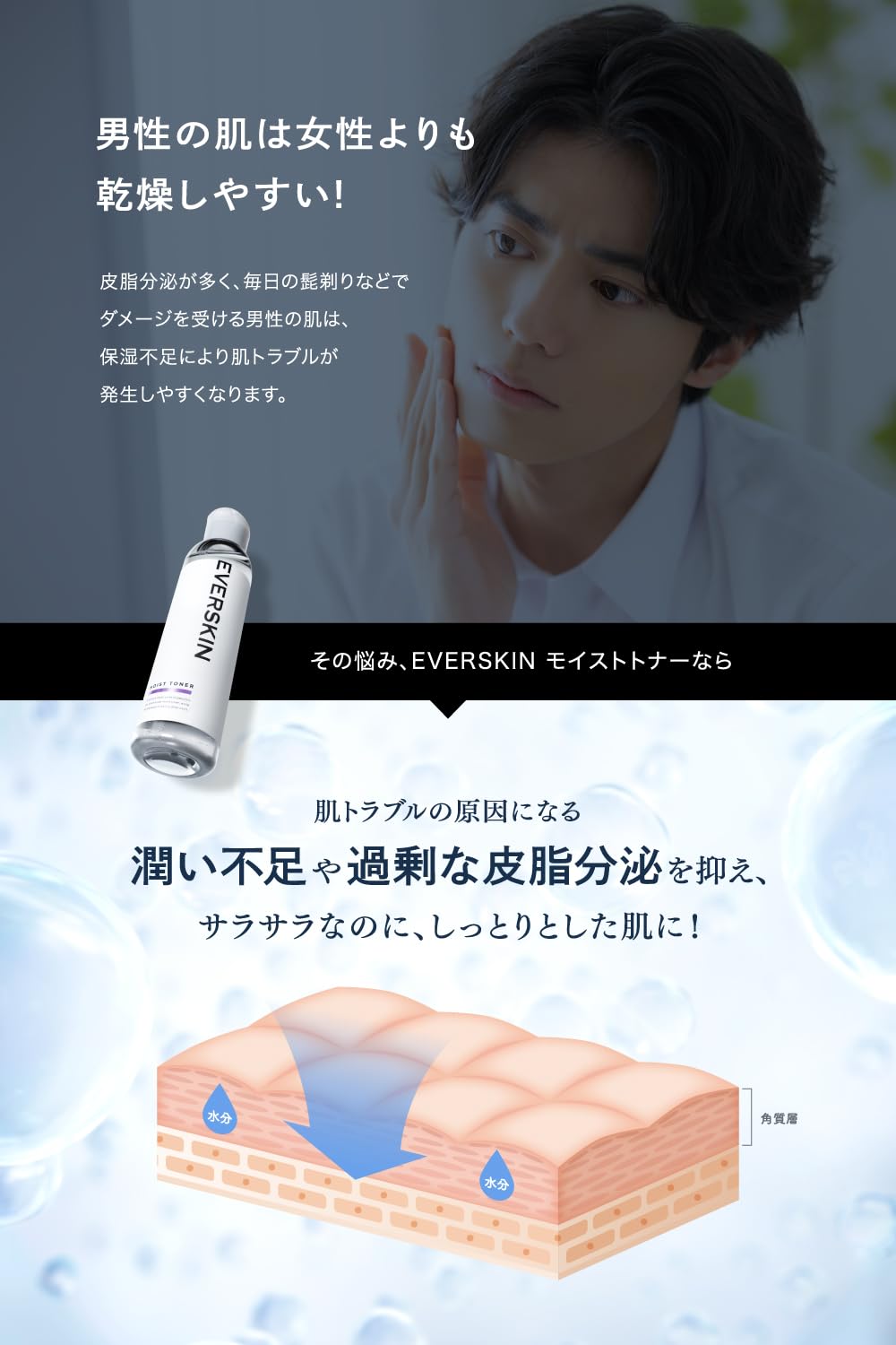 EVERSKIN Hydrating Toner for Visible Spots 150ml Japanese Skincare