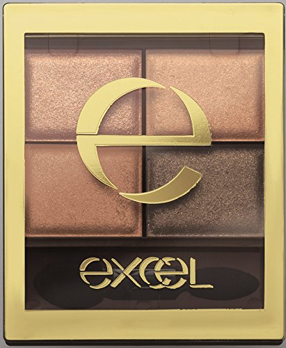 excel Palette de fards à paupières Skinny Rich Shadow SR01 Beige Brun