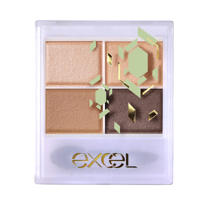 excel Gradient Eyeshadow Palette SR01 Beige Brown Limited Edition