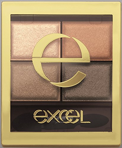 excel Skinny Rich Shadow SR02 Real Brown Eyeshadow Palette 4-Color Set