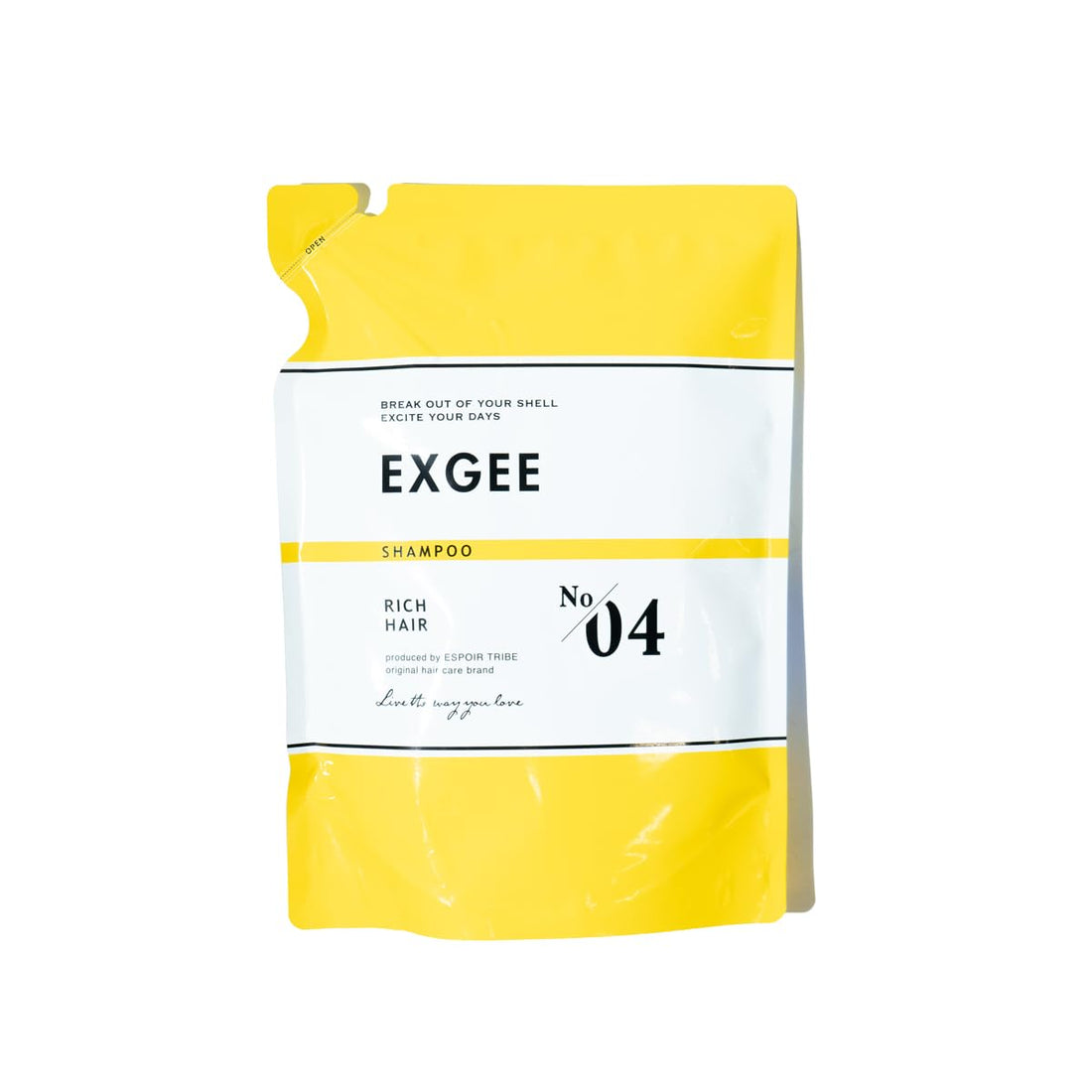 EXGEE Shampoo Refill 360ml with White Musk Fragrance