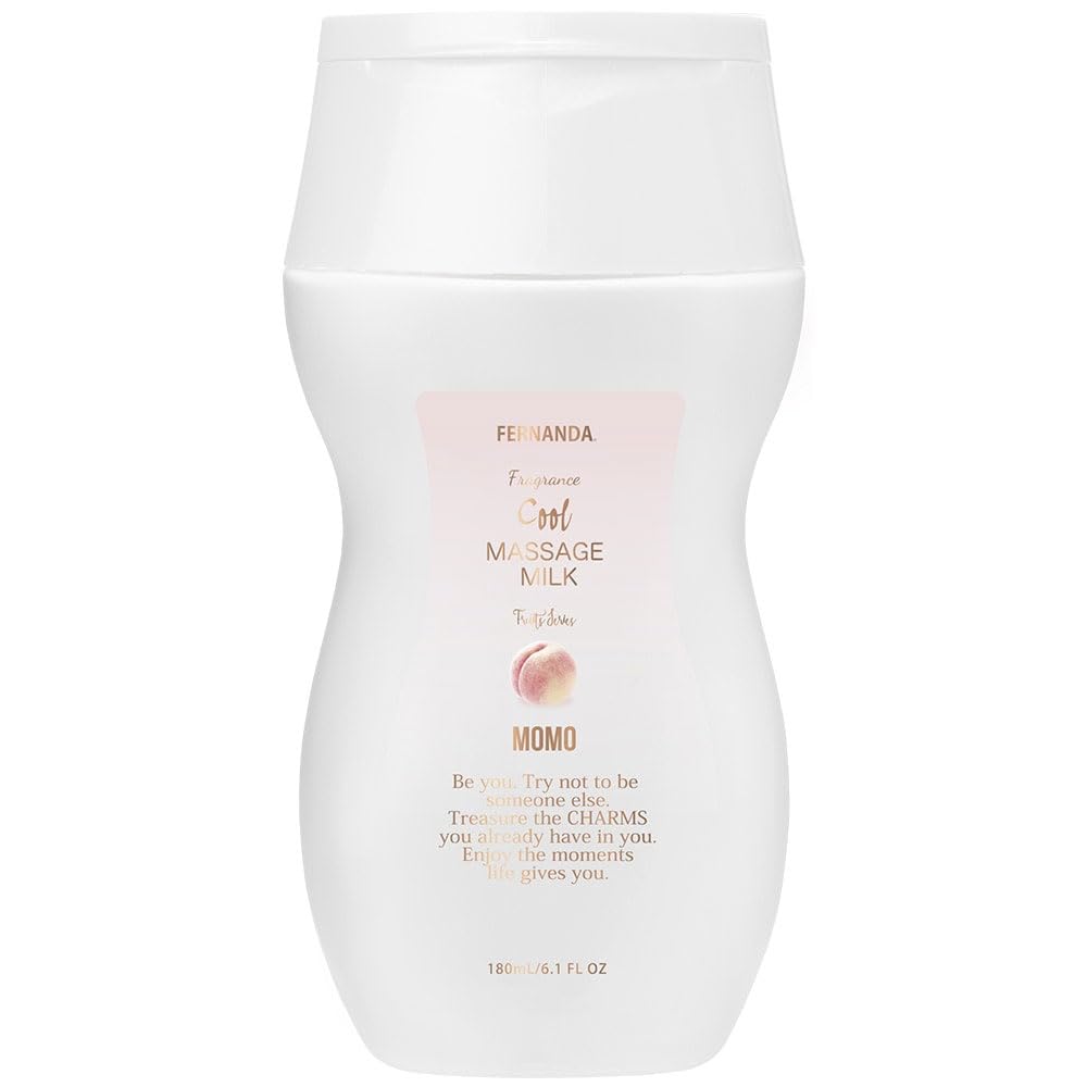 FERNANDA Fragrance Cool Massage Milk, Peach 180mL