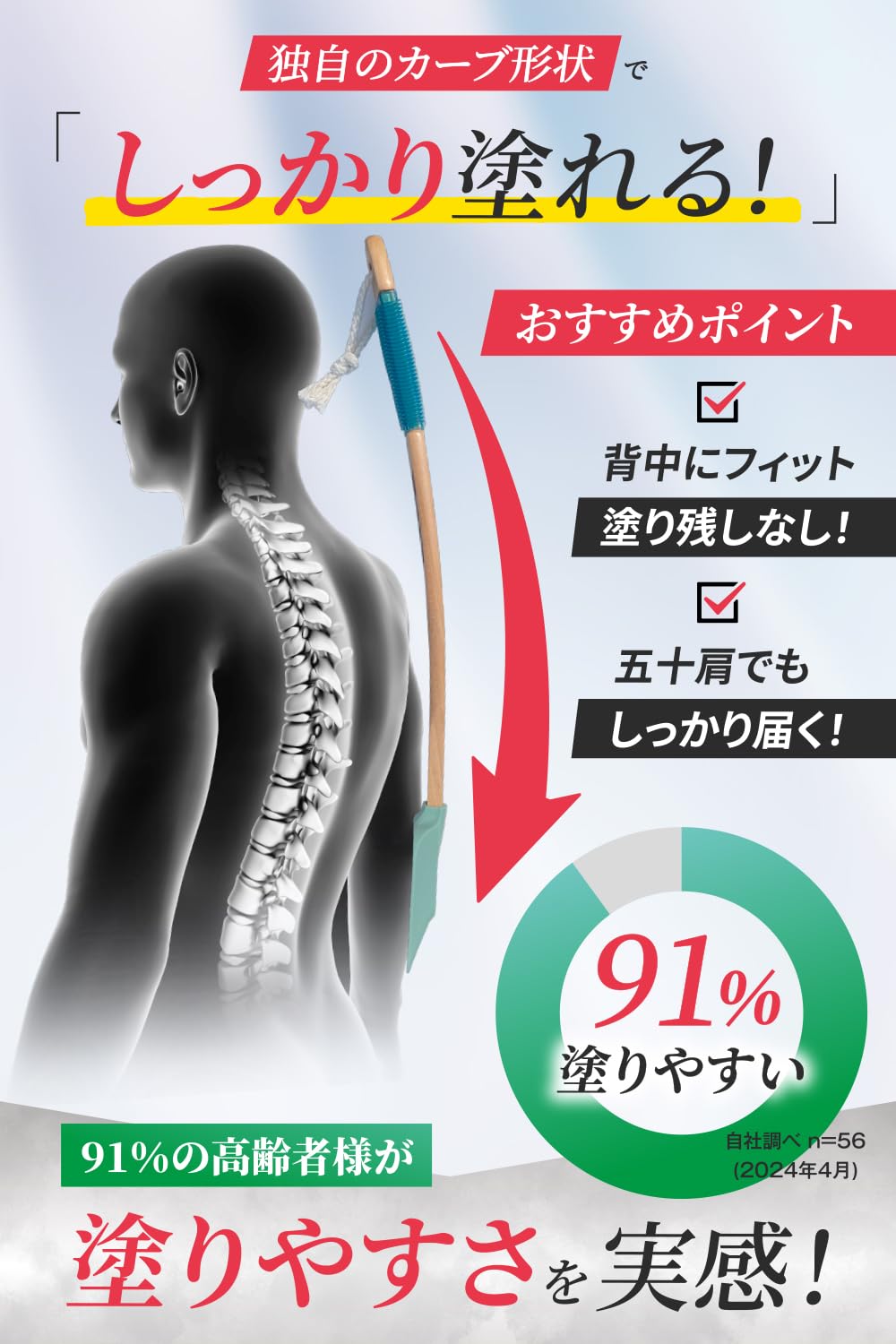 Fit5 Back Applicator for Cream and Ointment Application
