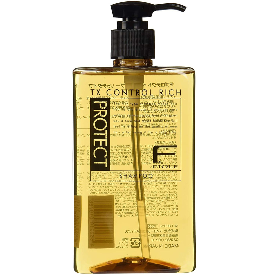 FIOLE F Protect Hair Shampoo Rich, Transparent 300ml (x 1)