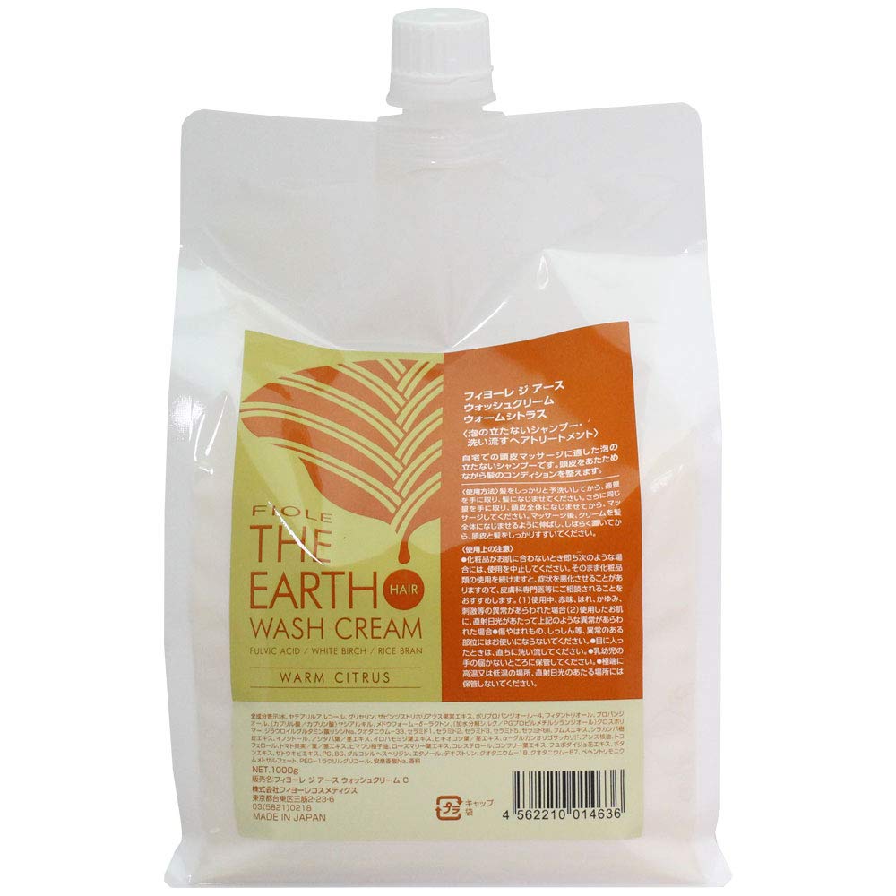 FIOLE The Earth Wash Cream 1000g Warm Citrus Shampoo