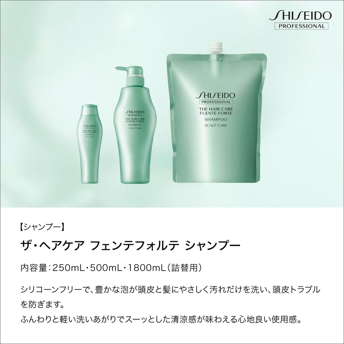FUENTE FORTE Holistic Care Shampoo 250ml for Japanese Hair Care