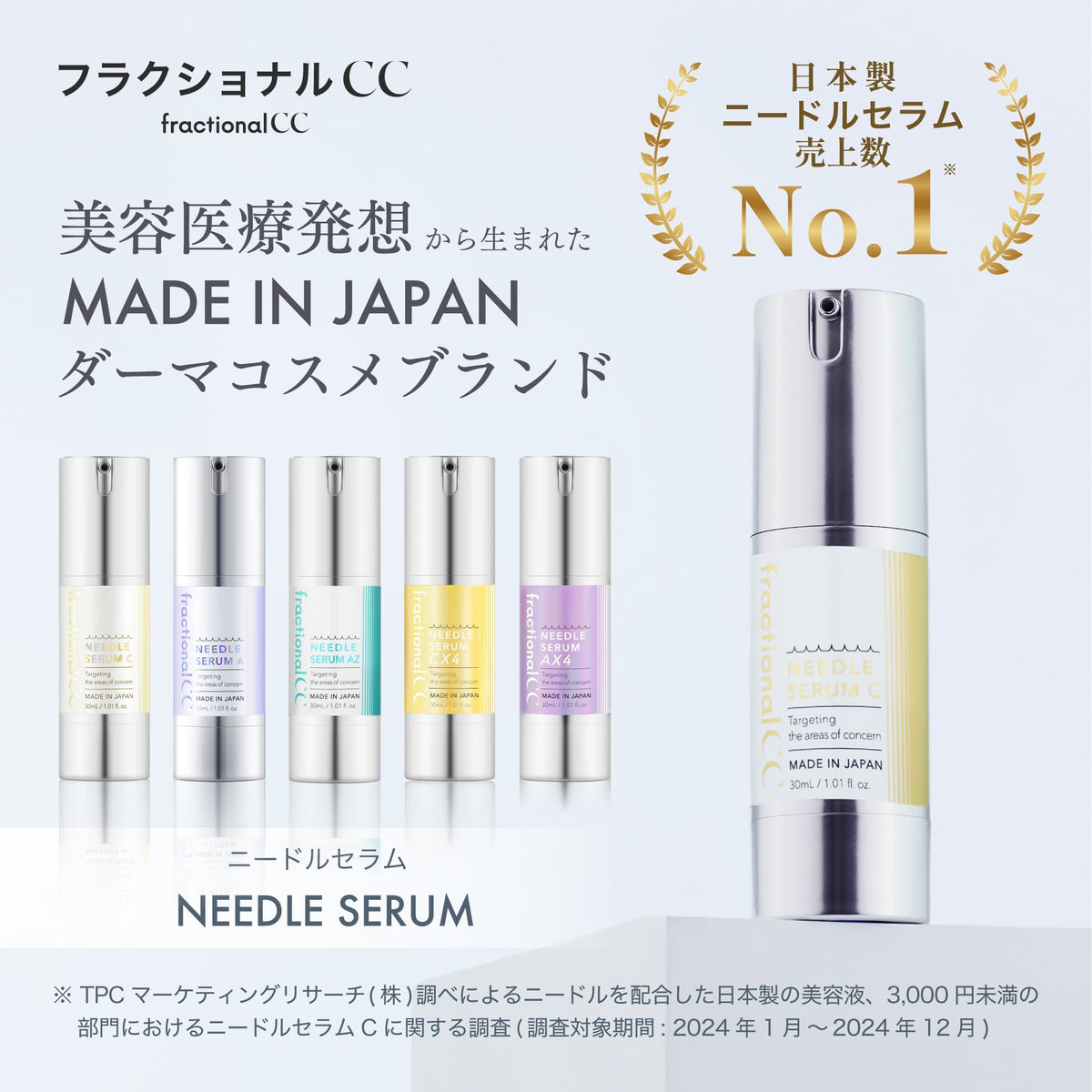 Furakushonaru CC Fractional Needle Serum AX4 30mL for Japanese Skincare