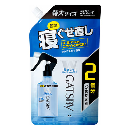 GATSBY Bed Head Repair Water Refill 500ml Citrus Scent