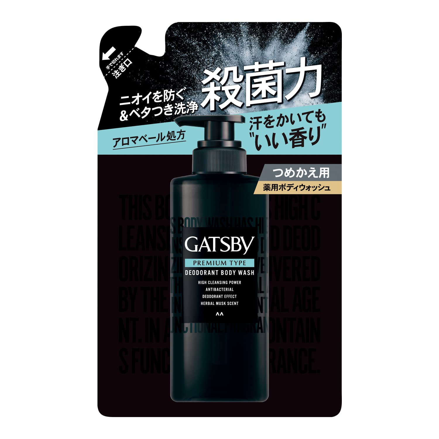 GATSBY Premium Type Deodorant Body Wash Refill 320ml for Men