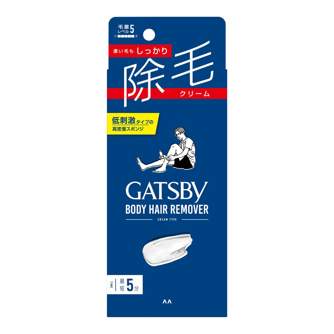 GATSBY Hair Removal Cream Aqua Green Scent 150g for Men