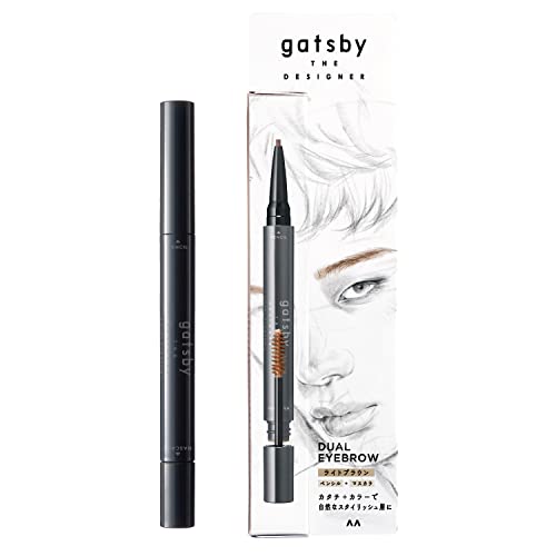 gatsby THE DESIGNER Dual Eyebrow Light Brown 2-in-1 Eyebrow Pencil and Mascara