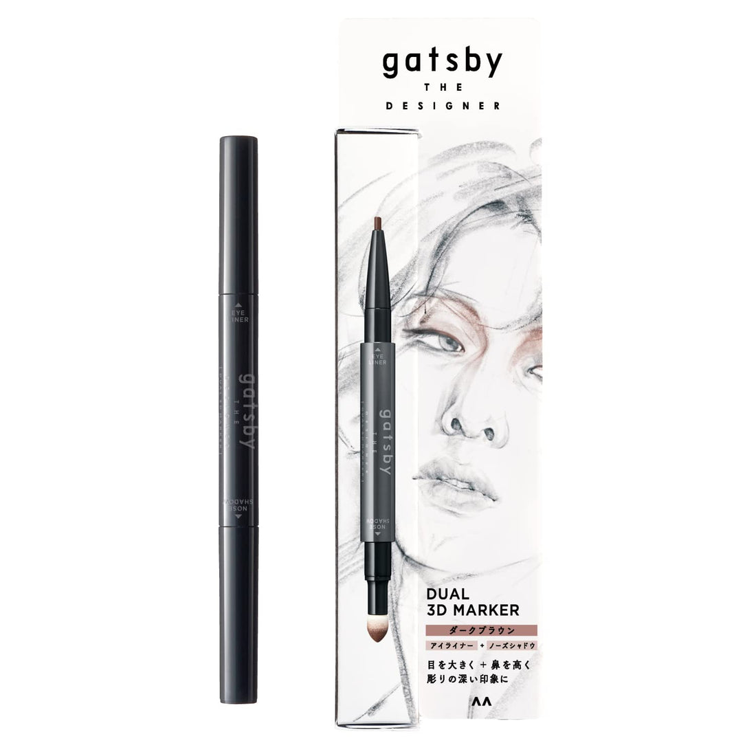 gatsby THE DESIGNER Dual 3D Marker Dark Brown for Men&