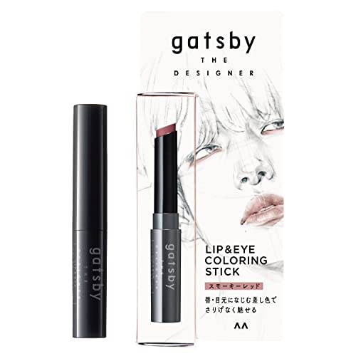 gatsby THE DESIGNER Lip &amp; Eye Coloring Stick Smoky Red 0.9g