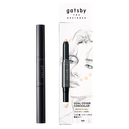 gatsby THE DESIGNER Dual Cover Concealer White Beige for Men