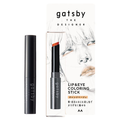 gatsby THE DESIGNER Lip &amp; Eye Coloring Stick Orange Beige 3g