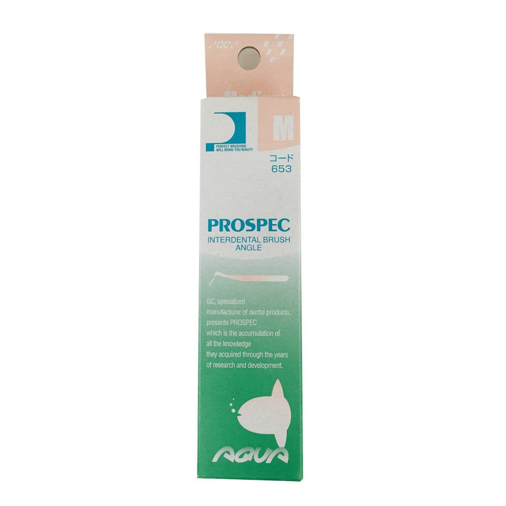 GC Interdental Brush Angle Aqua M 4 Pack for Effective Cleaning
