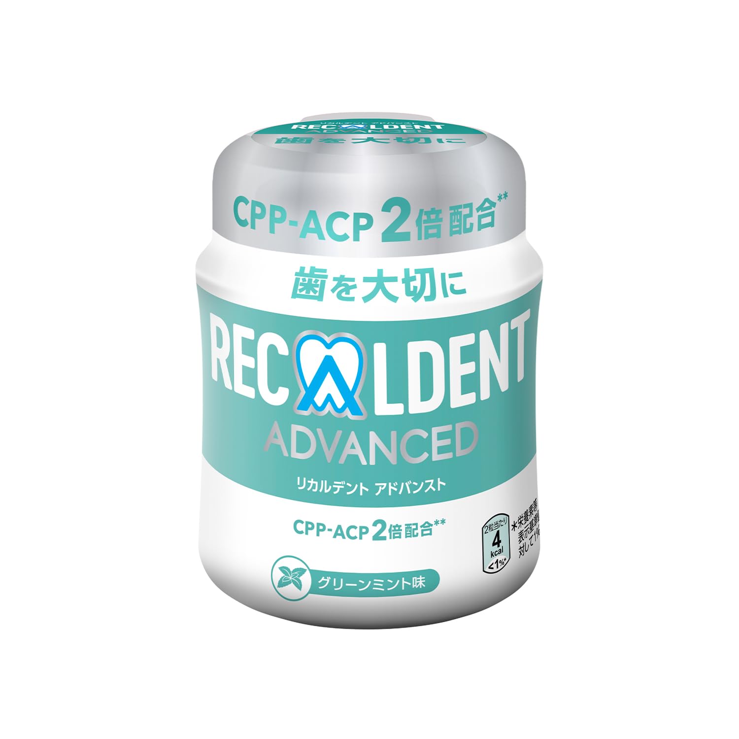 GC Recaldent Gum Green Mint Flavor 140g Bottle 140 grams (x 1)