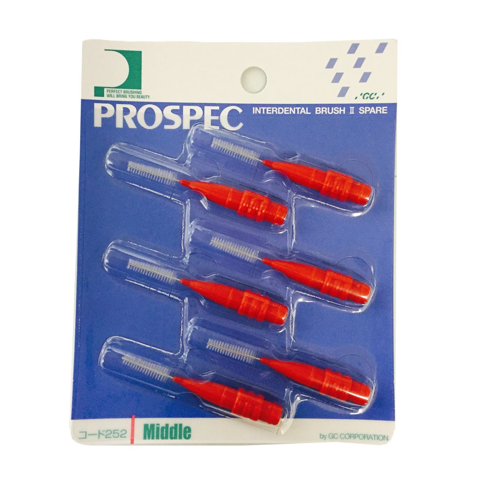 GC Interdental Brush II Spare M 6 Pieces for Dental Care