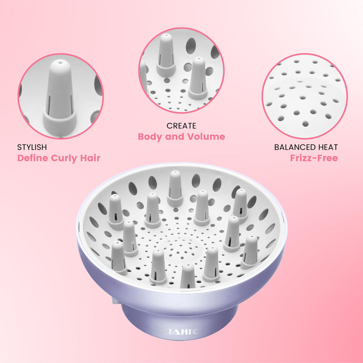 Gihali Universal Hair Diffuser Super Sturdy for Natural Curls and Waves