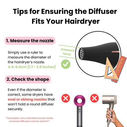 Gihali Universal Hair Diffuser Super Sturdy for Natural Curls and Waves
