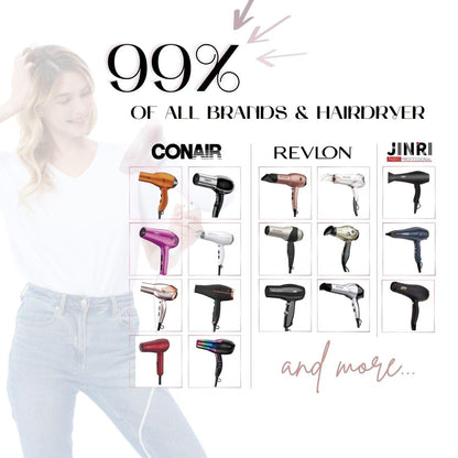 Gihali Universal Hair Diffuser with Replaceable Pads for All Hair Types