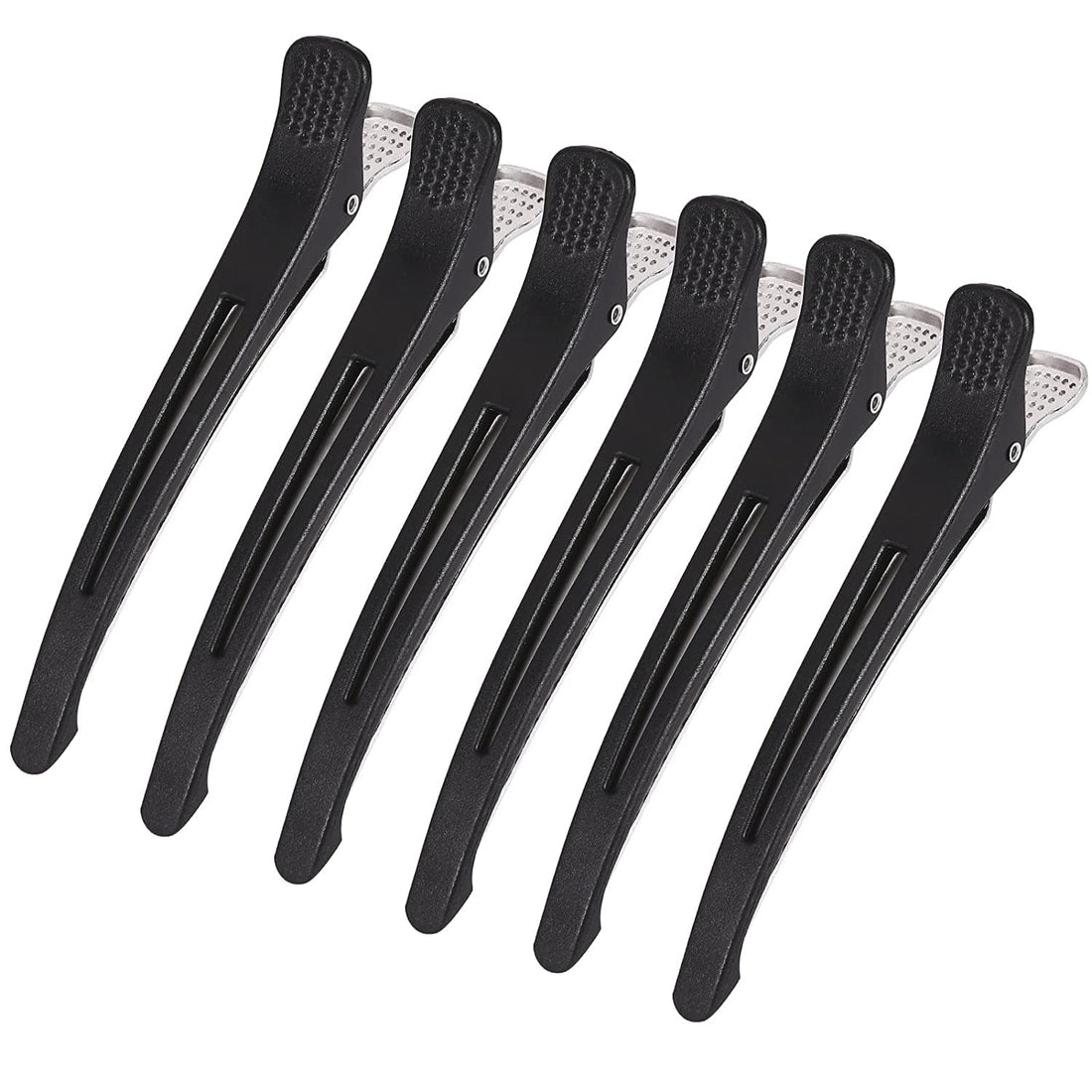 Giitoo Professional Hair Clips Non-Slip Grip 6 Pack Black