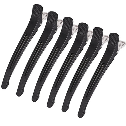 Giitoo Professional Hair Clips Non-Slip Grip 6 Pack Black