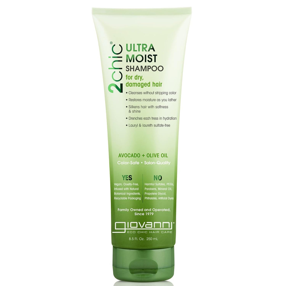 Giovanni 2chic Moist Shampoo 250mL for Dry and Damaged Hair