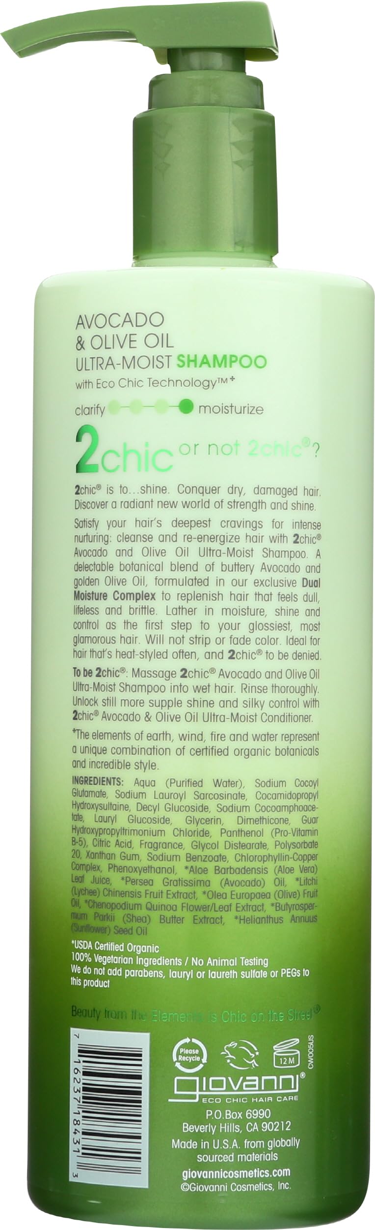 Giovanni 2chic Moist Shampoo Big Bottle 710ml