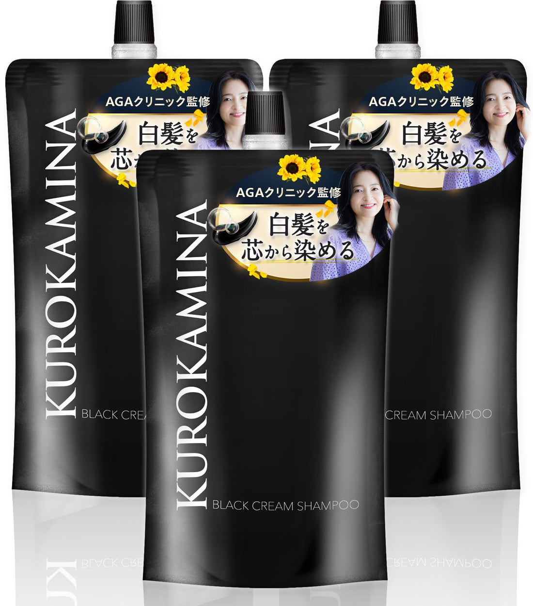 Gleon KUROKAMINA Cream Shampoo for Gray Hair 300g