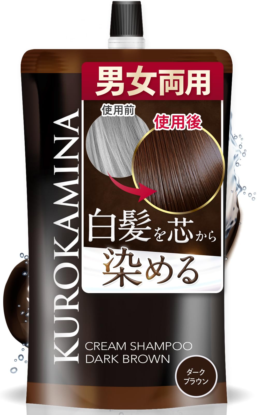 Gleon KUROKAMINA Cream Shampoo 300g for Gray Hair