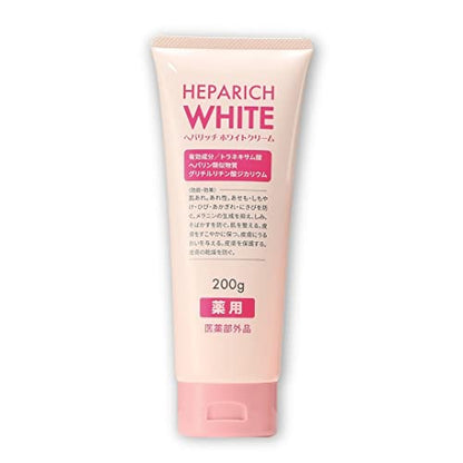 Goodsman 【High Moisture Hepa Rich White】 Hepa Rich Medicinal (For Face &amp; Body) 200g 【Large Size】 For Dryness and Skin Roughness 【Active Ingredient: Heparinoid】 Body Cream 【Quasi-Drug】