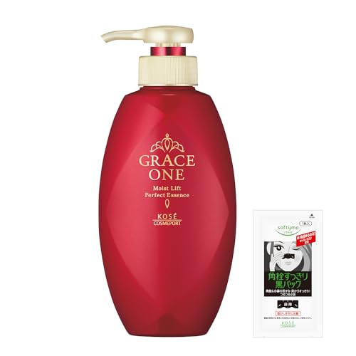 KOSE Grace One Rich Moisture Lift Liquid 230ml + Bonus 1 Nose Pore Pack [Amazon.co.jp Exclusive]