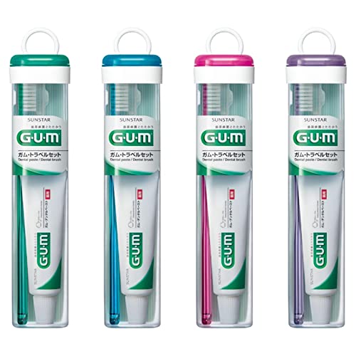GUM Travel Toothpaste & Toothbrush Set, Dental Paste 22g + Toothbrush