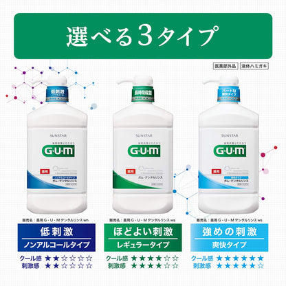 GUM Dental Rinse Alcohol-Free Liquid Mouthwash 250ML