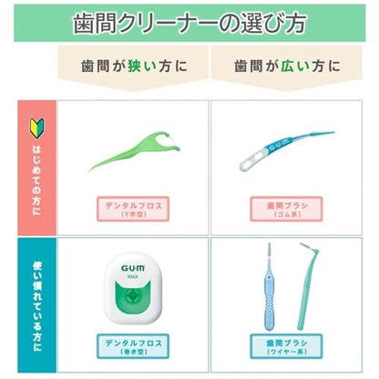 GUM Soft Pick Interdental Brushes Gentle Rubber Type 30 Count Pack