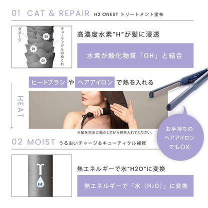 H2 ONEST Hydrogen Powder Hair Treatment 8 Pack