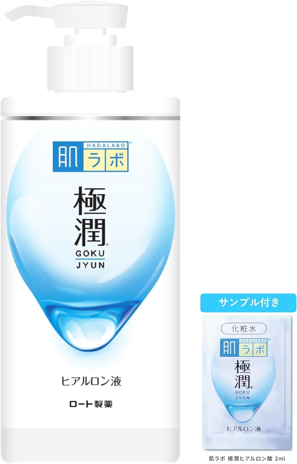 Hadalabo Gokujun Hyaluronic Acid Lotion Pump 400ml for Japanese Skincare