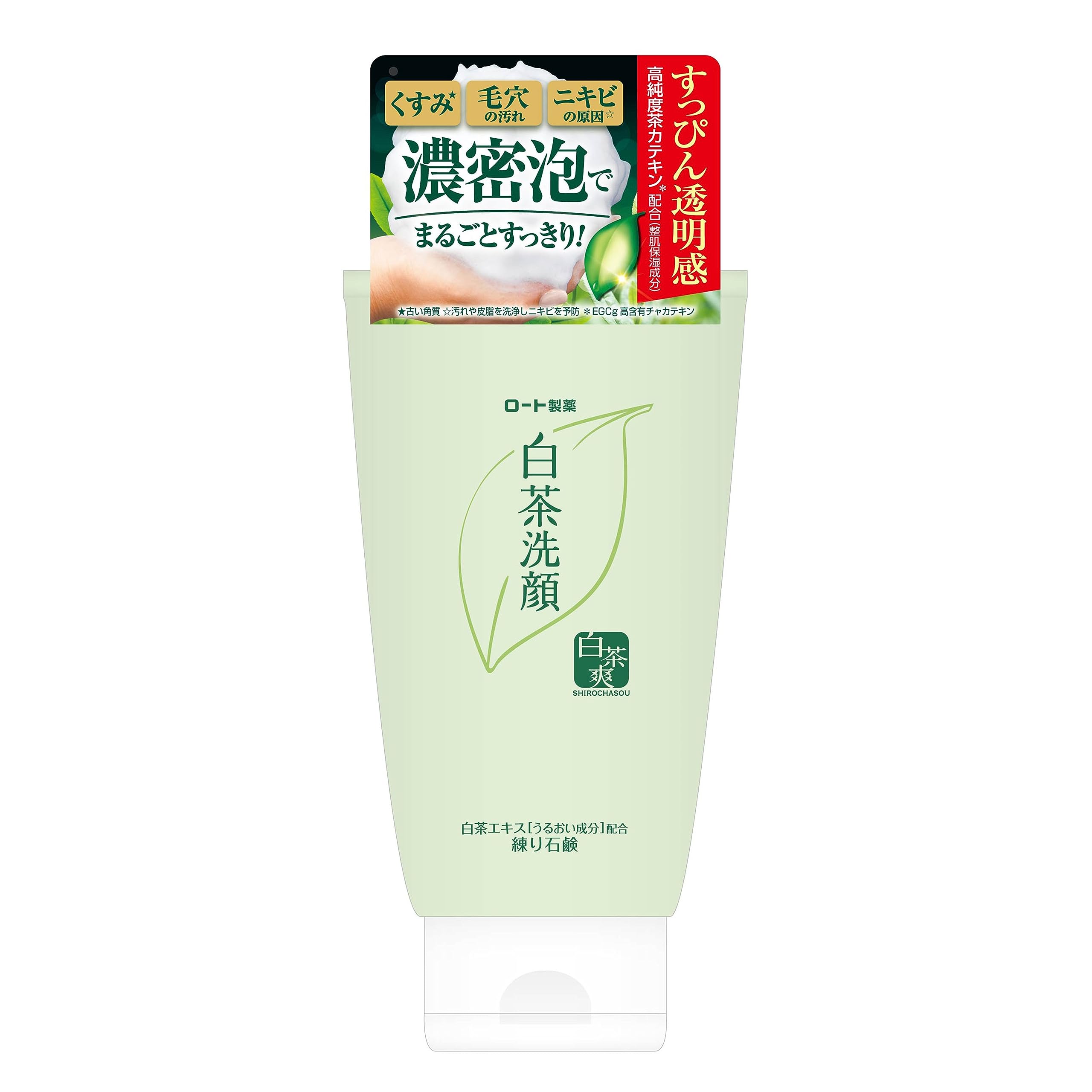 Rohto Pharmaceutical White Tea Refreshing White Tea Solid Soap for Face Wash with High Purity Tea Catechins 120g