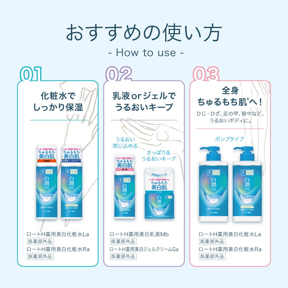 hadalabo Bright Look Gel with Bonus for Radiant Japanese Skincare