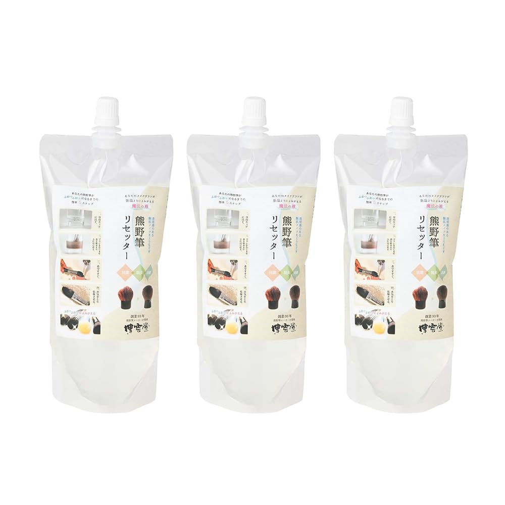 Hakuundou Makeup Brush Cleaner 400ml Gentle and Quick Cleaning Solution