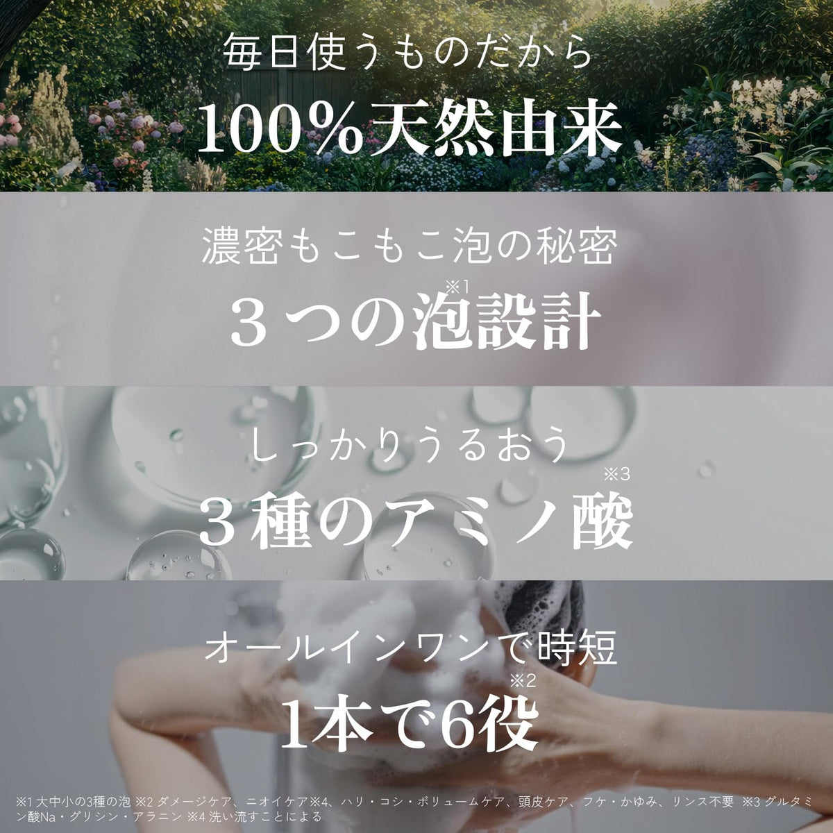 HARU kurokami Scalp Shampoo 400ml Set of 2 All-in-One Natural Care