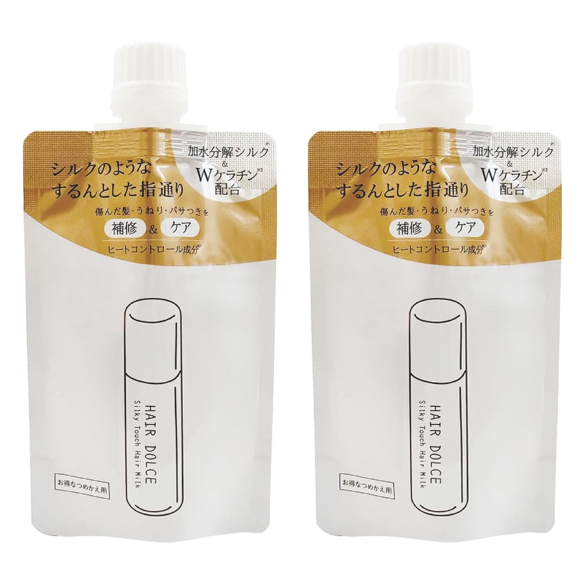 Headoruchepuroshotto Hair Dolce Silky Touch Hair Milk Refill Set