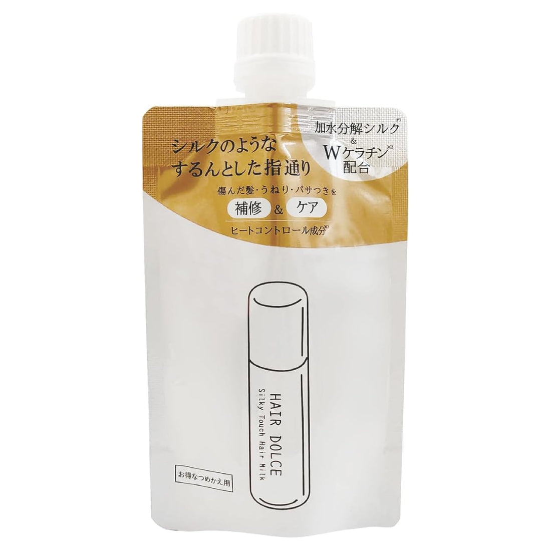 Headoruchepuroshotto HAIR DOLCE Silky Touch Hair Milk Refill, Floral Musk Scent, 1 Bag